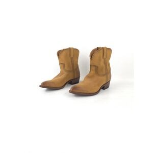 Frye Billy Short Cognac Boots Women's 7.5B Western Cowboy Indie